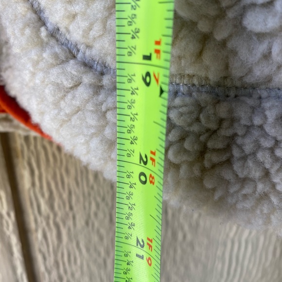 Eddie Bauer Sherpa Fleece Jacket Oatmeal Deep Pile Range Finder Womens Size M - Picture 6 of 11